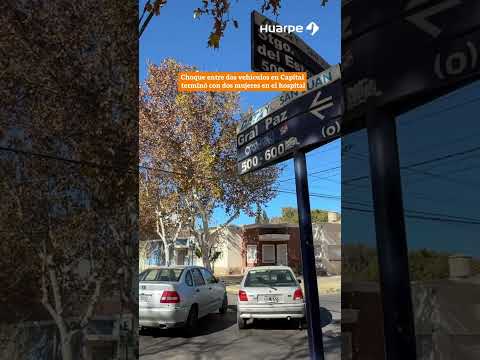 Choque entre dos vehículos en Capital