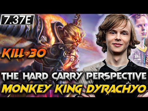 7.37E - Dyrachyo Monkey King  The Hard Carry - Dota 2 Pro Full Gameplay K30 D4 A24 #dyrachyo