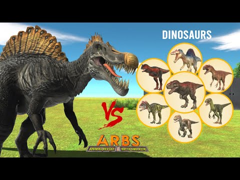 (PCE) SPINOSAURUS vs DINOSAURS - Animal Revolt Battle Simulator