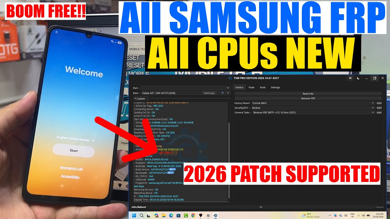 All Samsung FRP Bypass | Android 15/16/17 | Remove Google Account | FRP Unlock Tool