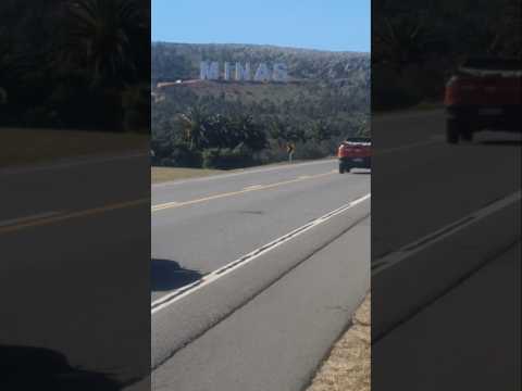 letras de la ciudad de Minas Lavalleja Uruguay 🇺🇾 recorriendo la ruta nacional 8