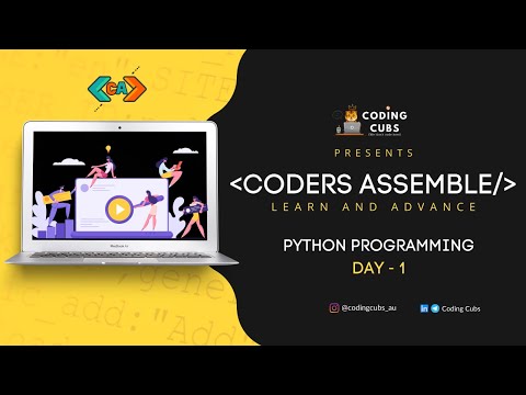Coders Assemble Python Day 1 Codingcubs