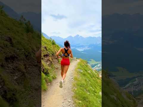 RUNNING IN PARADISE ❤️ 2500m altitude 🏔️ Would you run here? 😍 #running #sport #mountains