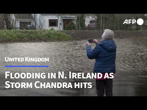 Flooding in Northern Ireland as Storm Chandra hits | AFP