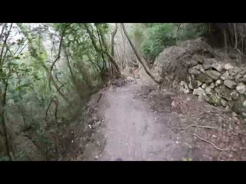 Mountain bike downhill in Eze