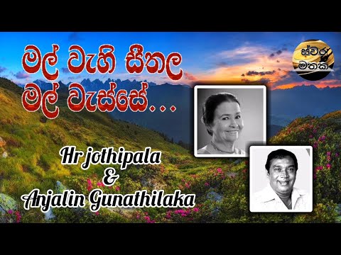 මල් වැහි සීතල මල් වැස්සේ - Mal wahi seethala mal wasse - Hr Jothipala And Anjalin Gunathilaka