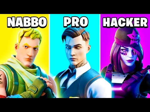 NABBO vs PRO vs HACKER on FORTNITE!