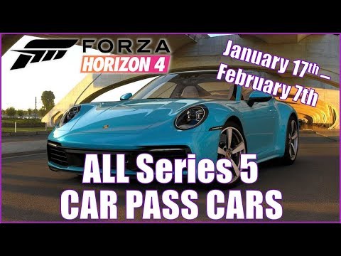 Forza Horizon 4 ALL NEW SERIES 5 CAR PASS CARS January 17th- February 7th