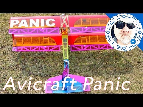 Avicraft Panic - Panic Biplane RC @ Croydon Airport Model Flying Club