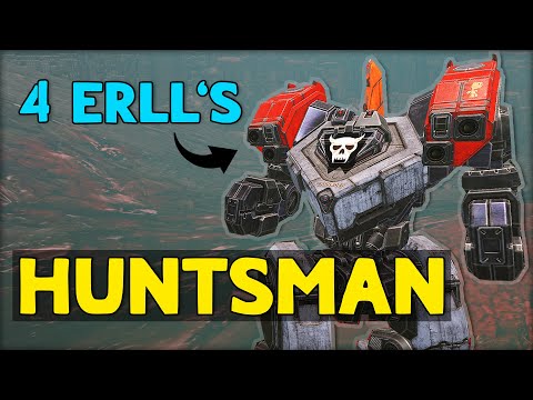 4 ER Large Lasers on a HUNTSMAN! - Mechwarrior Online (Huntsman Build & Gameplay) (MWO)
