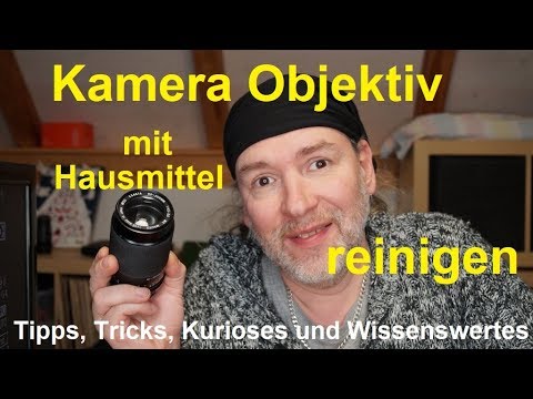 Unterwegs Kamera Objektiv Linse mit Hausmittel reinigen Frontlinse sauber machen DSLR