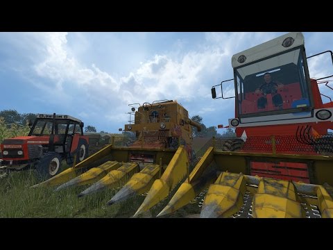 Farming Simulator 15 S17E19 Multiplayer - Harvester Tomasz | 2 Buffaloes in the Field!