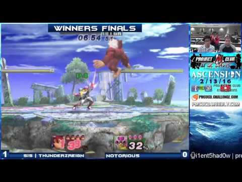 "Ascension 2/13/16" - ThundeRzReiGN (DK) v. Notorious (CF) - Winners Finals