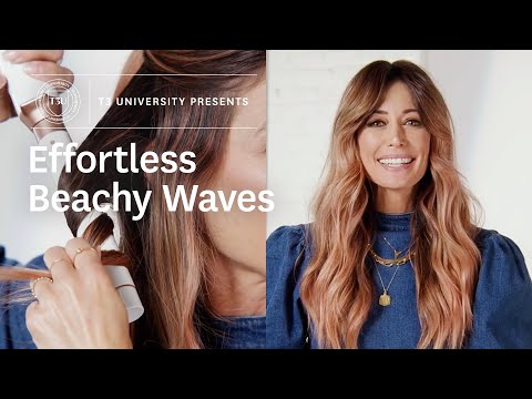 How To Get Perfect Beachy Waves with T3 Whirl Trio...