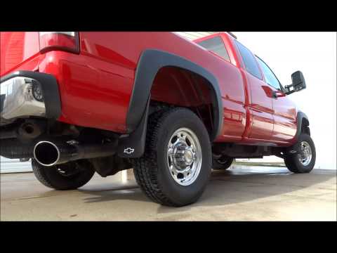 2002 LB7 Duramax Sinister Diesel 4" Exhaust with muffler