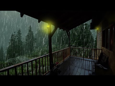 Lluvia Relajante Para Dormir - Sonido de Lluvia y Truenos en el Techo - Rain Sounds For Sleeping #1T