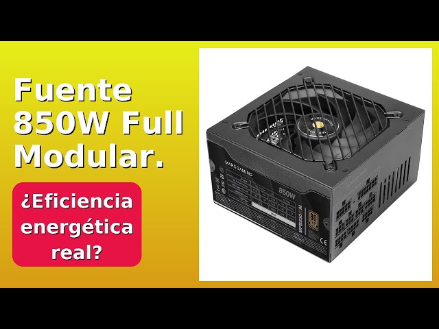 Vídeo relacionado con Mars Gaming MPB850SIM, Fuente Alimentación Full Modular ATX 850W, 7 Años Garantía, 80Plus Bronze 230V EU, 90% Eficiencia, Ventilador SI Extreme Silence 140mm, Tecnologías AI2-RPM, DC-DC y SMD, Blanco