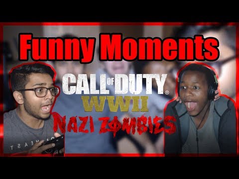 COD WW2 Zombies Funny Moments! (Jump scare!)*Headphone Users Beware*