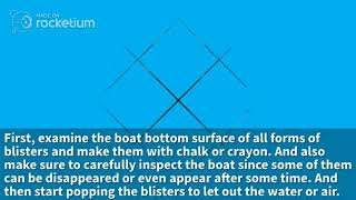 How to do Boat Bottom Blister cleaning and repairs