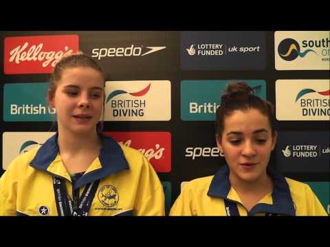 Katherine Torrance and Lydia Rosenthall win 3m Synchro gold in Southend