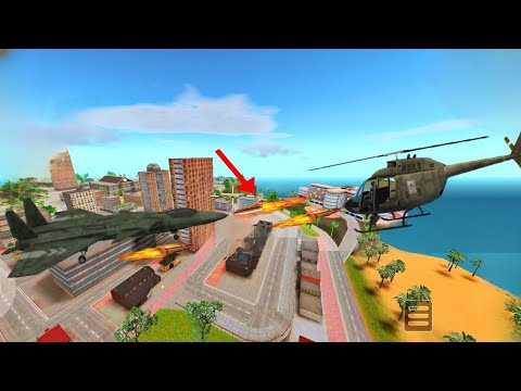 Rope Hero Vice Town (Transformer Aircraft vs Police Helicopter) Android Gameplay HD | Gamerdude