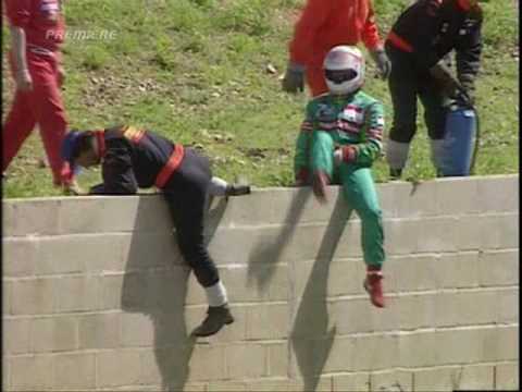 1991-Silverstone-Accidente de Andrea de Cesaris