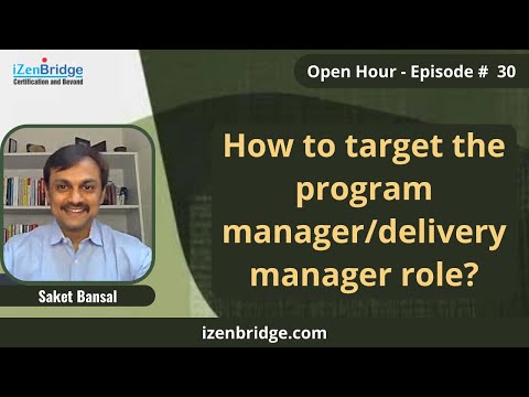 How to target the Program Manager/Delivery Manager role?