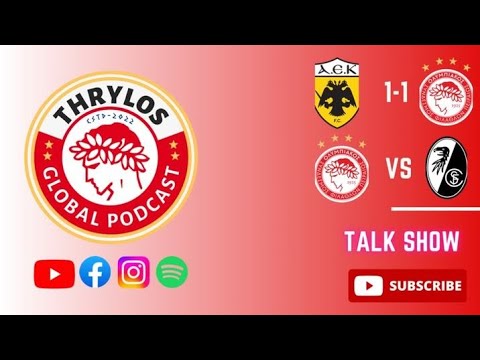 🔴⚪ | AEK 1-1 Olympiakos | Freiburg Vs Olympiakos EUROPA LEAGUE!!!!