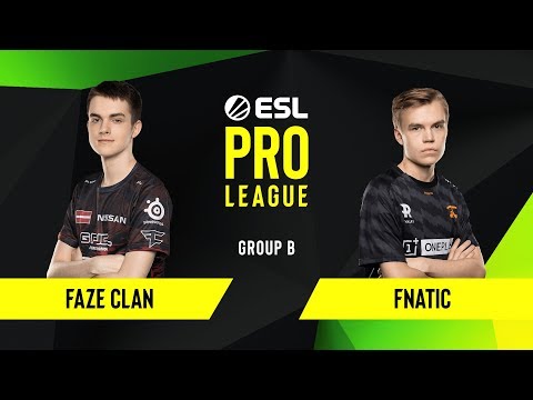 CS:GO - Fnatic vs. FaZe Clan [Overpass] Map 1 - Group B - ESL EU Pro League Season 10