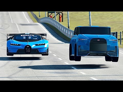 Bugatti SUVS Spartacus Concept vs Bugatti Vision GT at Highlands