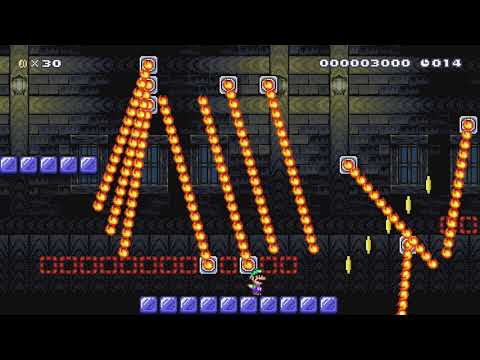 20sec fire barrier speedrun 3 by JohnnySSBU - Super Mario Maker 2 - No Commentary 1bv