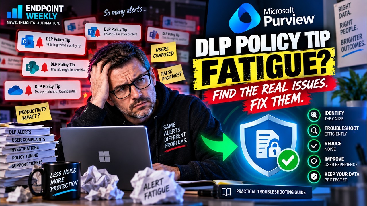 Microsoft Purview DLP — Stop Policy Tip Fatigue and Fix Silent Enforcement