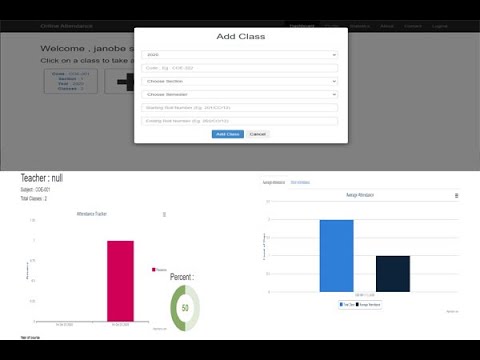 Online Attendance Management System in PHP/MySQLi with Full Source Code