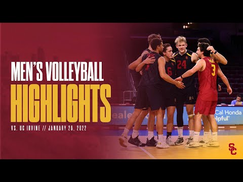 Men's Volleyball: USC 3, UC Irvine 0 - Highlights 1/26/22