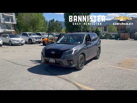 2024 Subaru Forester Sport AWD in Gray for sale at Bannister Chevrolet Penticton in Penticton, BC