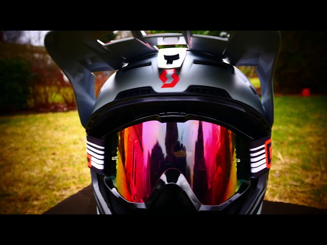 Видео Шлем Scott Nero Plus серо-красный