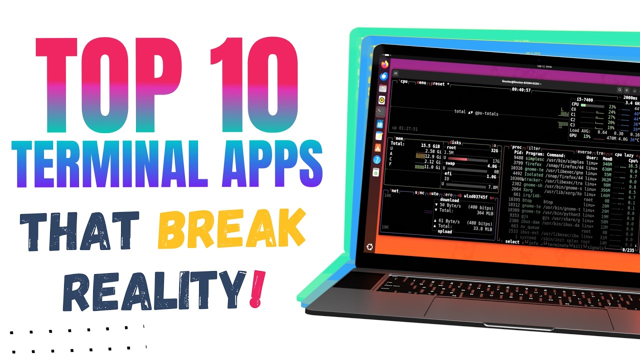 Top 10 INSANE Linux Terminal Applications You Should Be Using! (Command Line Sorcery)