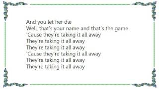John Cale - Taking It All Away Lyrics