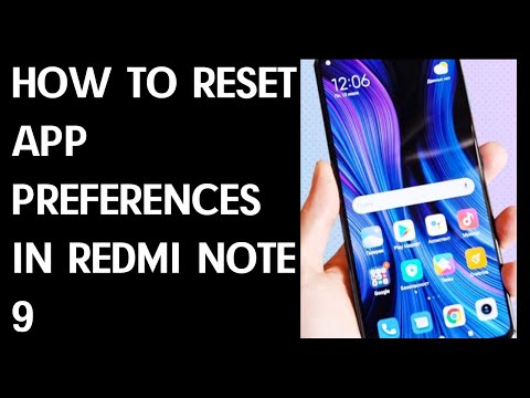 How to Restore App Preferences on XIAOMI Redmi Note 9