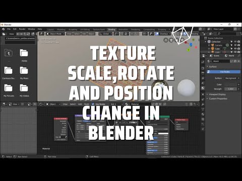 How to Texture, Scale, Rotate and Position change in Blender
