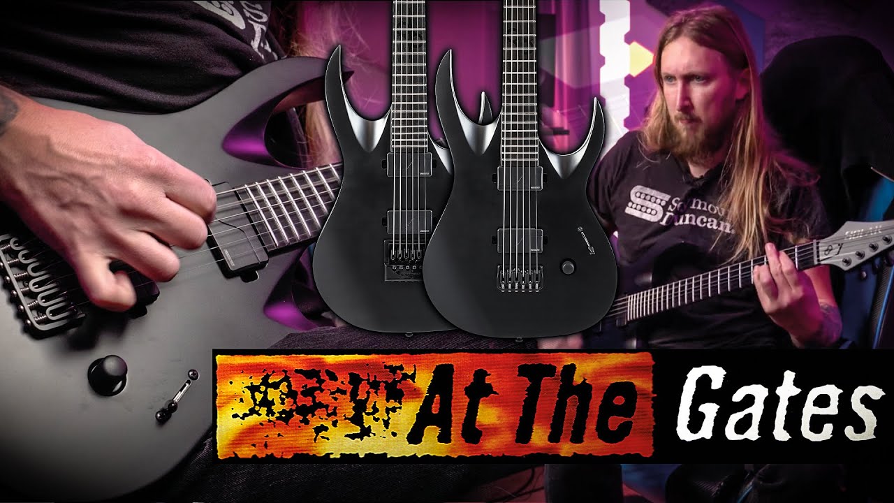 Solar A1.6ATG Baritone MkII Electric Guitar - At The Gates - Carbon Black