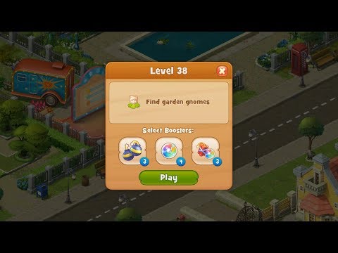 Gardenscapes Level 38 HD 1080p