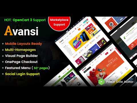 Avansi - Top Multi-purpose MarketPlace OpenCart 3 Theme (Mobile Layouts Included) | Themeforest