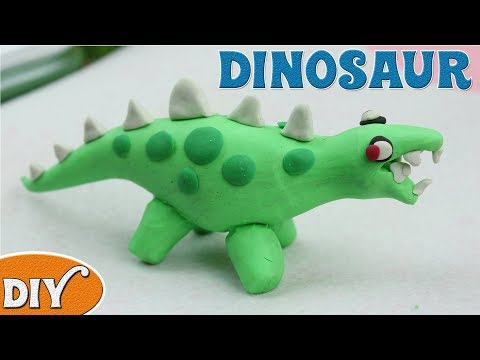 Kids Learning to make Pet DINOSAUR with clay Playdoh ❤️ Clay Art Cartoons for Kids