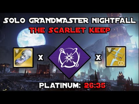 Solo Grandmaster Nightfall - The Scarlet Keep - Void Warlock Build [Destiny 2]