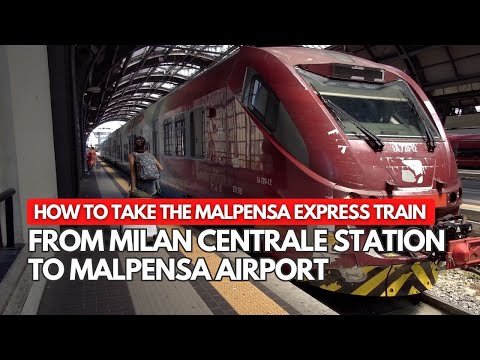 ESTAÇÃO CENTRAL DE MILÃO PARA O AEROPORTO DE MALPENSA POR MALPENSA EXPRESS