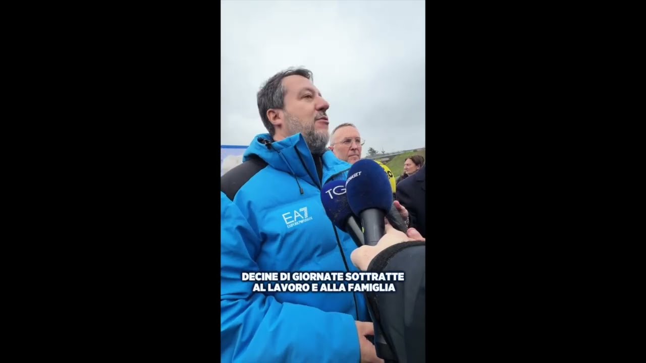 SALVINI: "5 ANNI DI PROCESSI, ALCUNI MILIONI DI EURO A CARICO DEGLI ITALIANI E 3 ASSOLUZIONI"