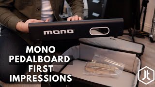 Video thumbnail for Mono Creators Small Pedalboard Unboxing by James Thain Music