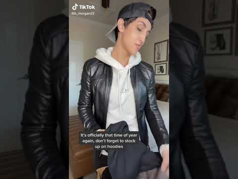 Androgynous Style with B - ft HLD Logo Hoodie in White and Signature Puzzle Hoodie in Black #shorts