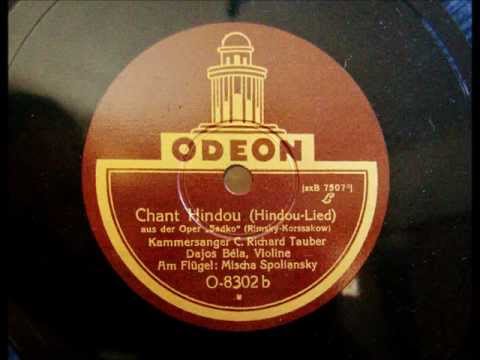 Richard Tauber, Dajos Bela, Mischa Spoliansky - Chant Hindou - Nov. 1926